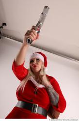 JAROSLAVA STANDING POSE WITH GUN